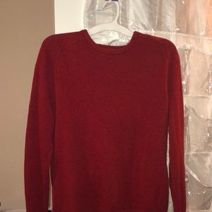 Men’s red Merona sweater.
